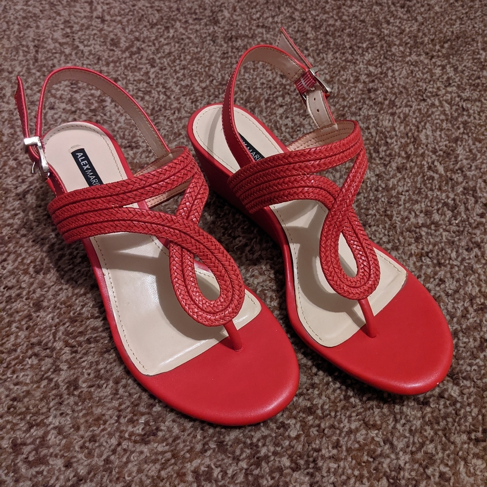 Alex Marie Red Sandals